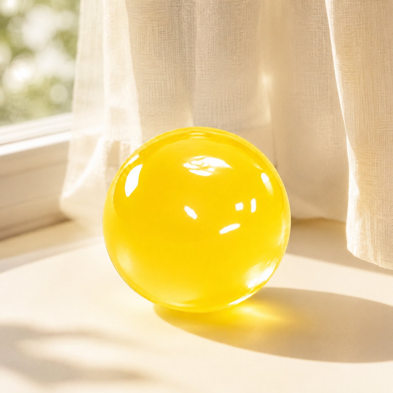 HeyJudee x Tongle Yellow Coconut Oil Squishy Ball