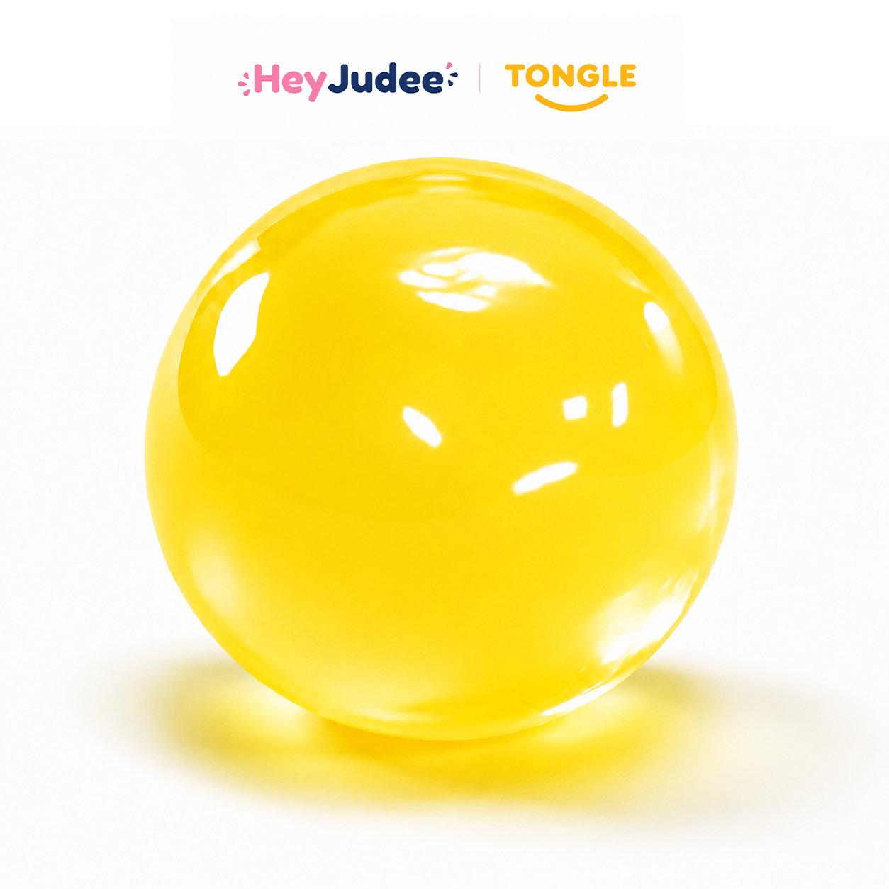 HeyJudee x Tongle Yellow Coconut Oil Squishy Ball