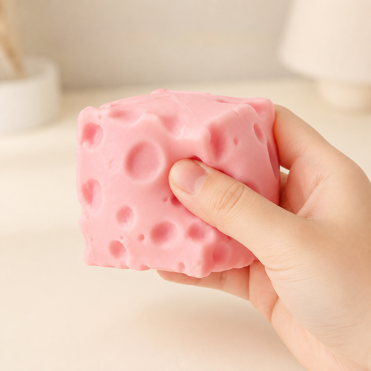 HeyJudee x Tongle Cheese Squishy Pink