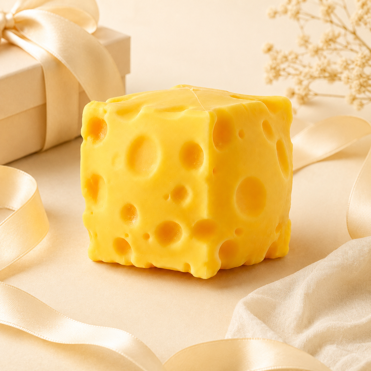 HeyJudee x Tongle Cheese Squishy Yellow