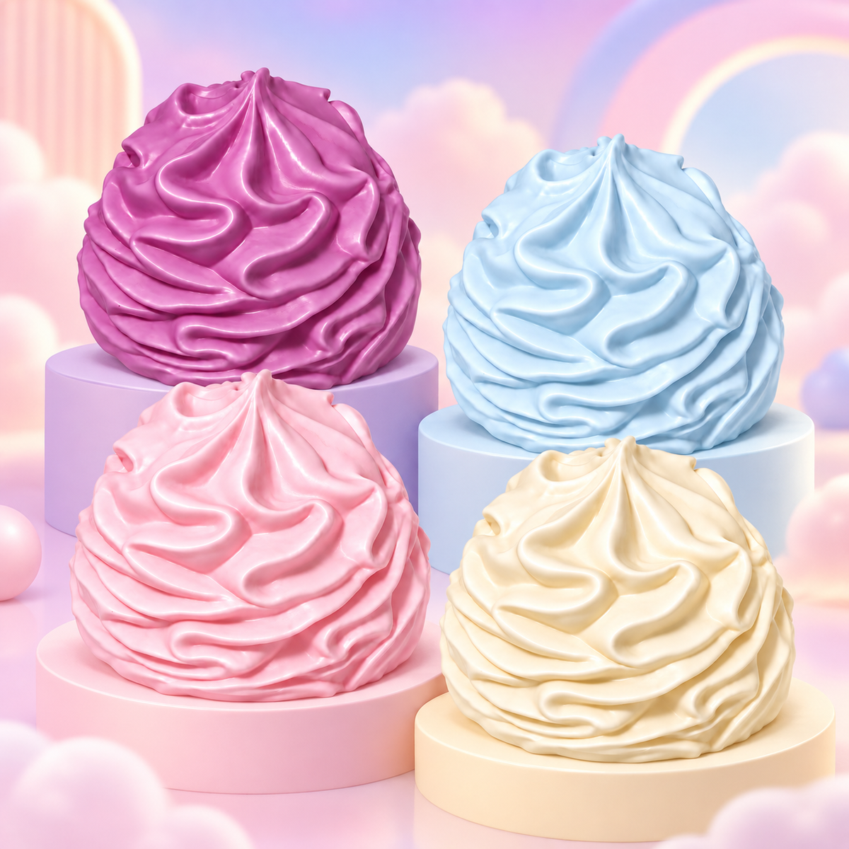 HeyJudee x Tongle Coconut Oil Cream Roll Squishy