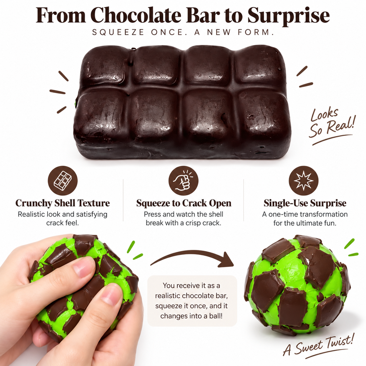 HeyJudee x Tongle Chocolate Crust Squishy