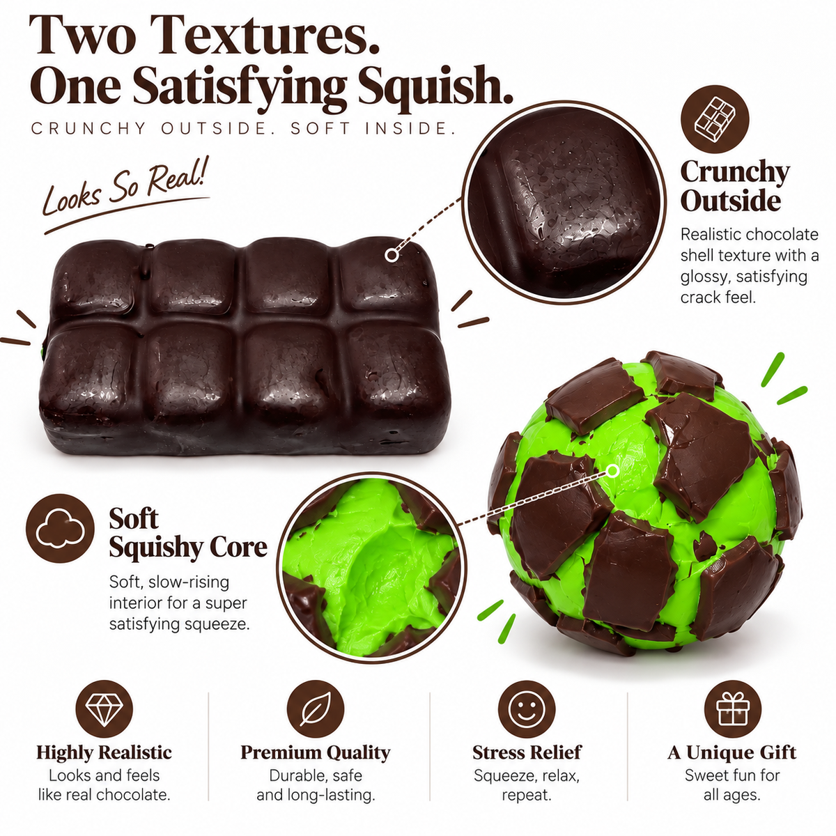 HeyJudee x Tongle Chocolate Crust Squishy