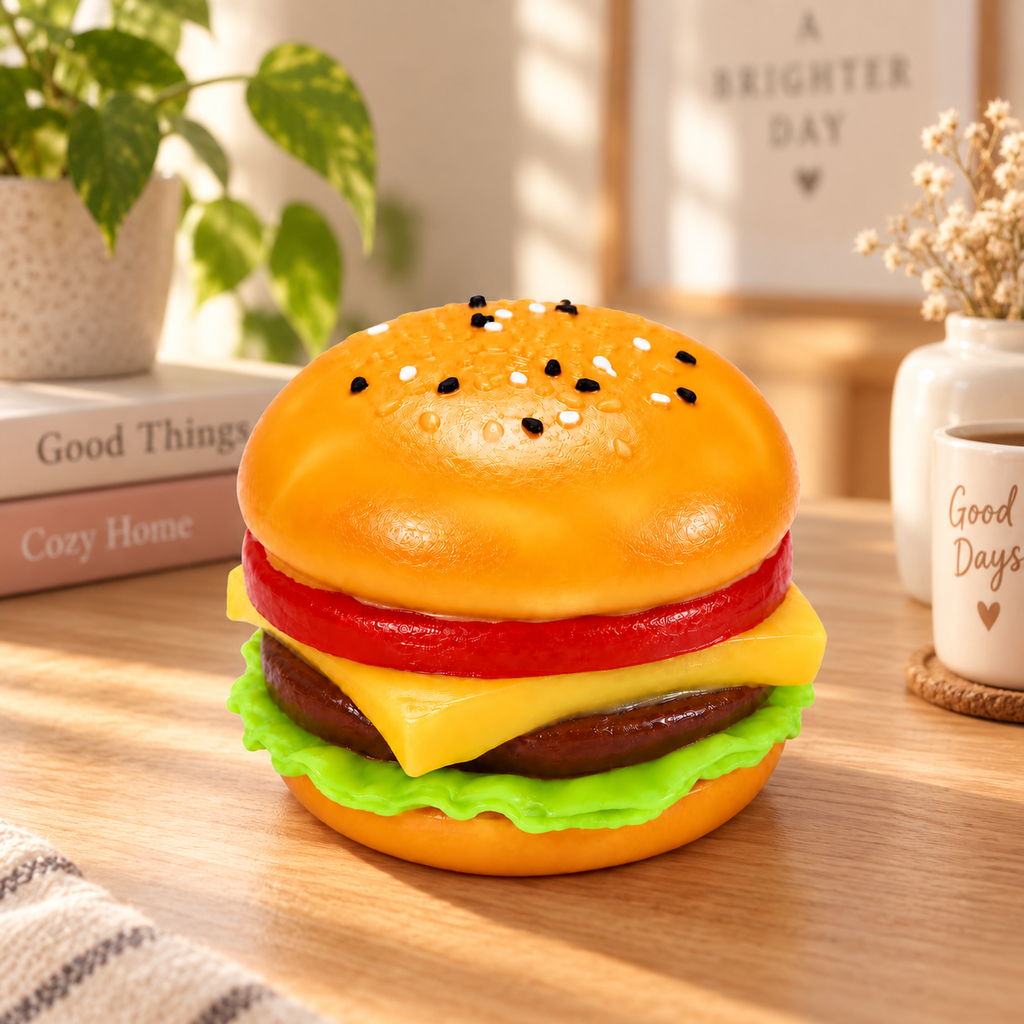 HeyJudee x Tongle Crunchy Hamburger Squishy