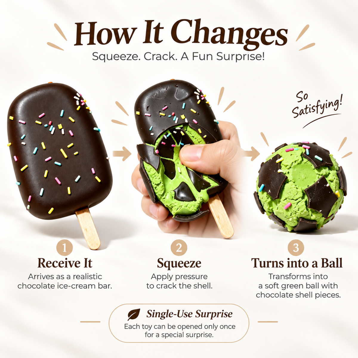 HeyJudee x Tongle Ice Cream Crust Squishy
