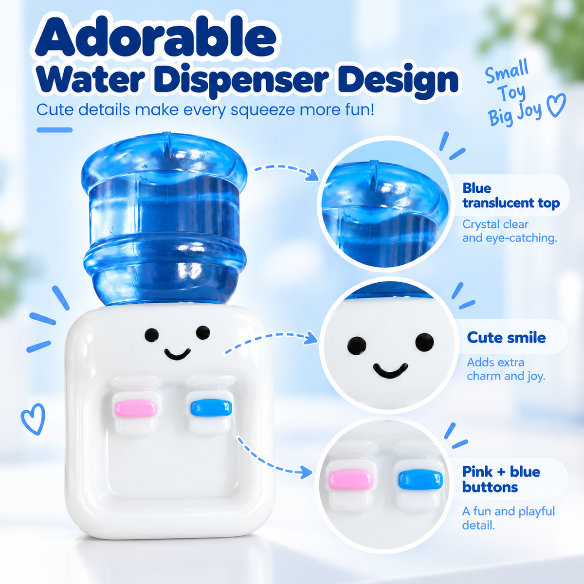 HeyJudee x Tongle Mini Water Dispenser Squishy Toy