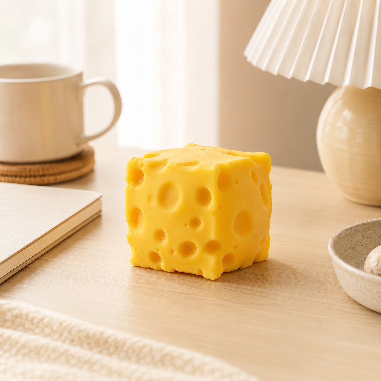 HeyJudee x Tongle Cheese Squishy Yellow