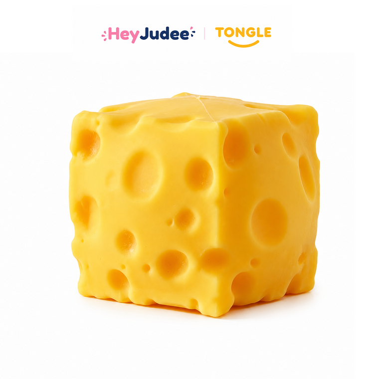 HeyJudee x Tongle Cheese Squishy Yellow